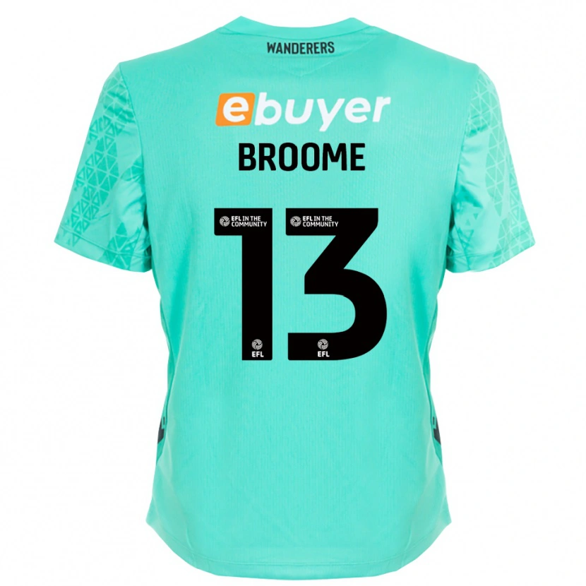 Danxen Dzieci Nathan Broome #13 Czarny Akwamaryn Koszulka Bramkarska 2025/26