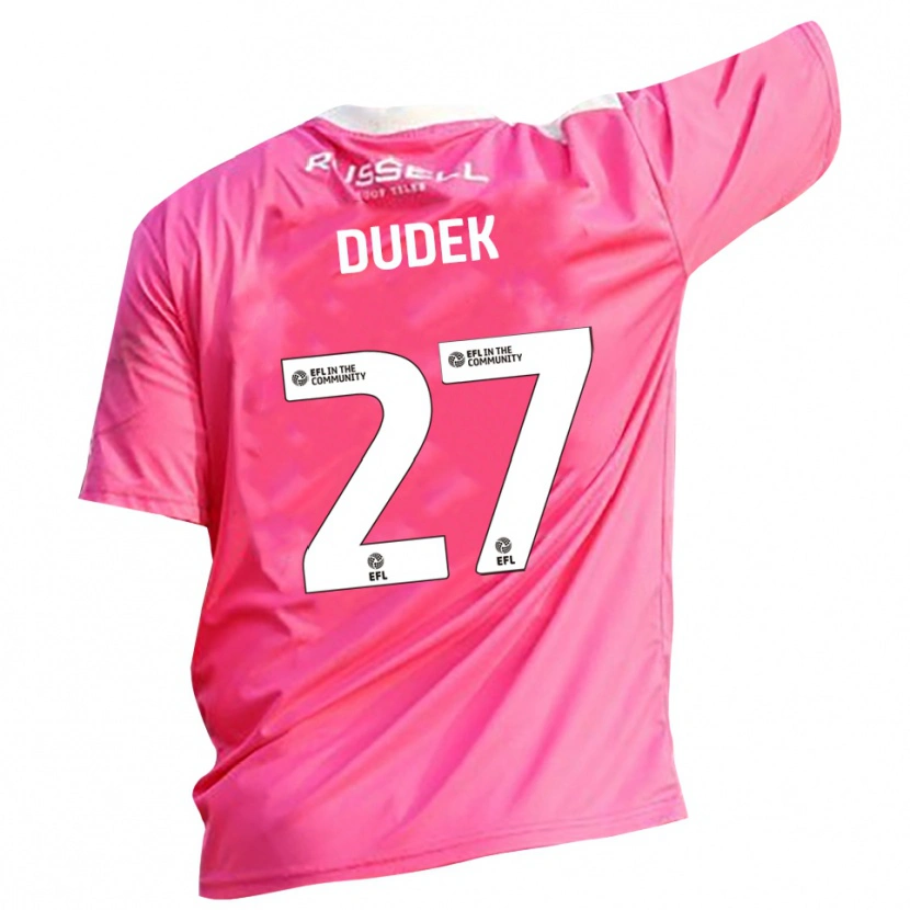 Danxen Dzieci Kamil Dudek #27 Różowa Róża Koszulka Bramkarska 2025/26