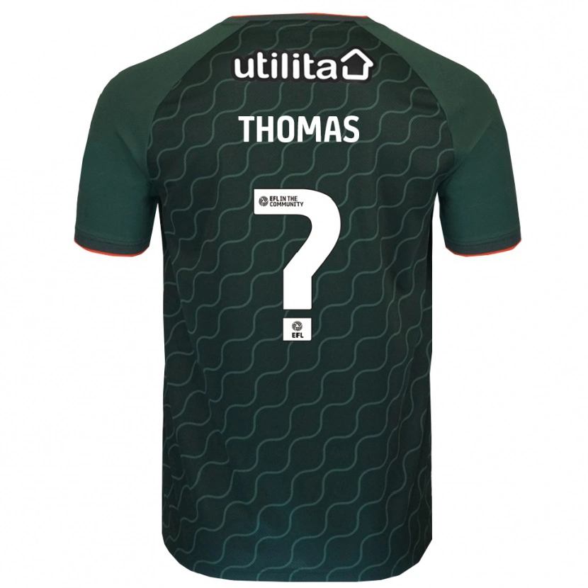 Danxen Dzieci Lucas Thomas #0 Ciemna Zieleń Koszulka Bramkarska 2025/26