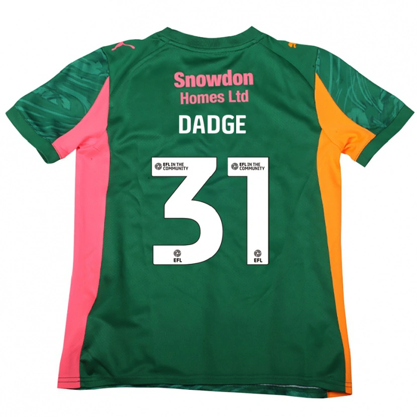 Danxen Dzieci James Dadge #31 Ciemnozielono Różowy Koszulka Bramkarska 2025/26