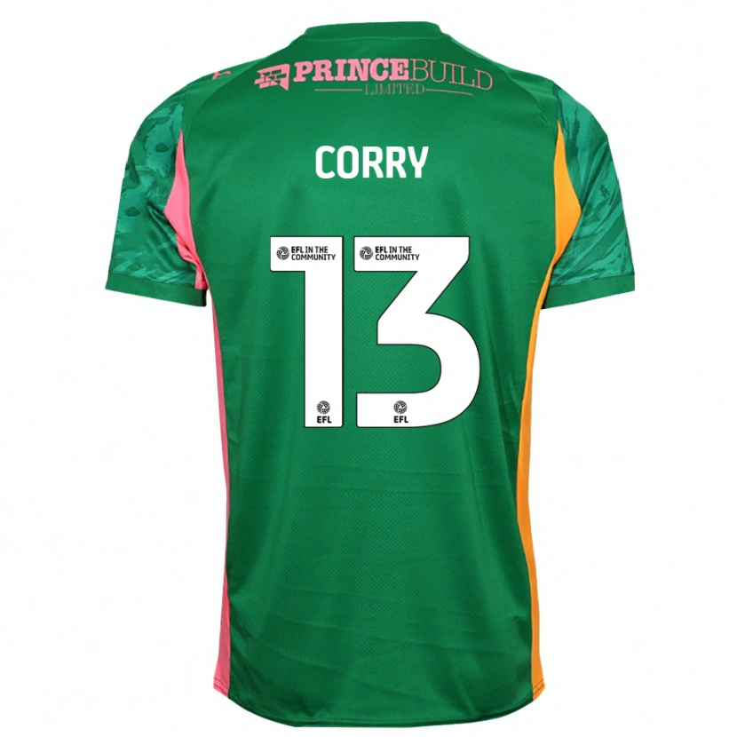 Danxen Dzieci Neive Corry #13 Zielono Różowy Koszulka Bramkarska 2025/26