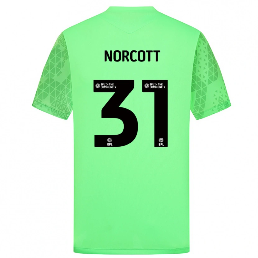 Danxen Dzieci Tom Norcott #31 Jasna Zieleń Koszulka Bramkarska 2025/26