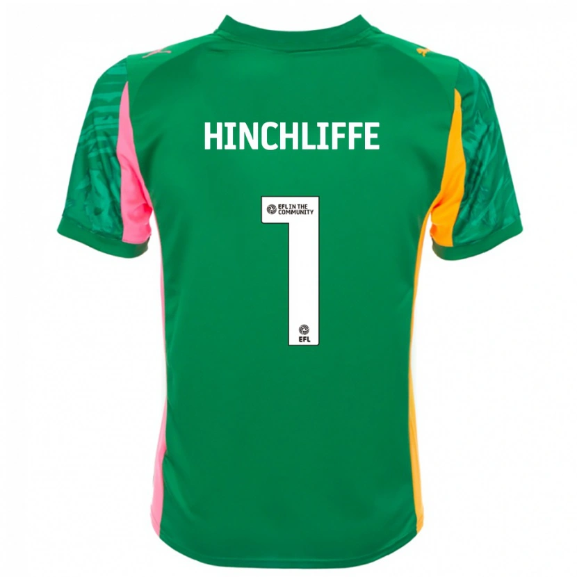 Danxen Dzieci Ben Hinchliffe #1 Zielono Różowo Biały Koszulka Bramkarska 2025/26