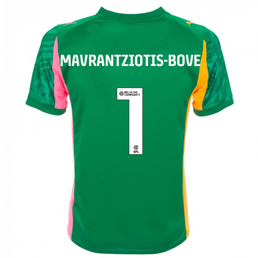 Danxen Dzieci Kane Mavrantziotis-Bove #1 Zielono Różowo Biały Koszulka Bramkarska 2025/26