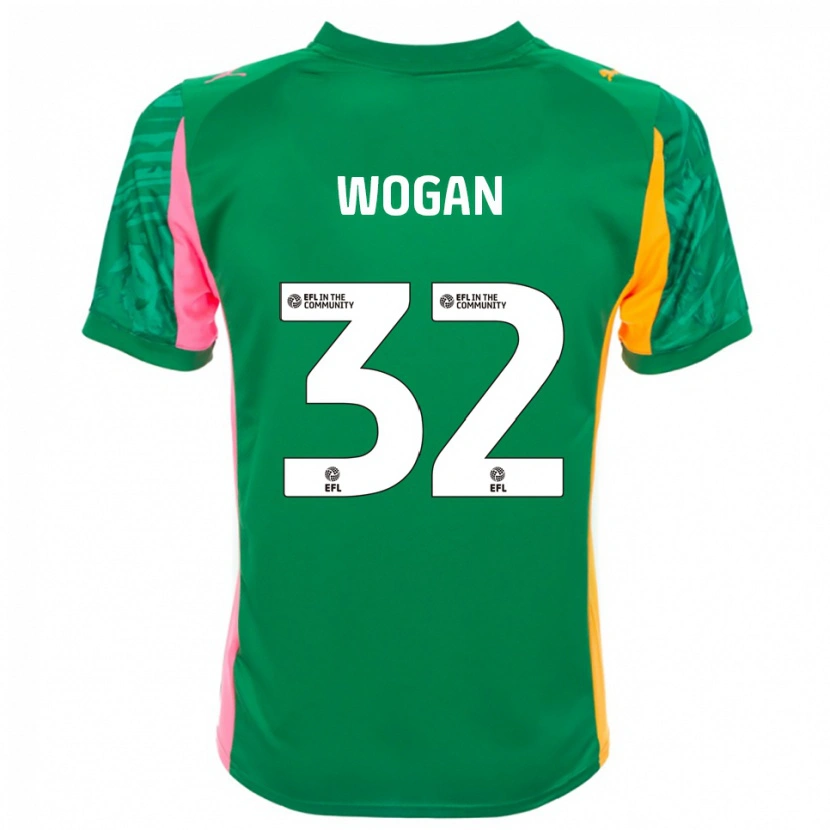 Danxen Dzieci Andrew Wogan #32 Zielono Różowo Biały Koszulka Bramkarska 2025/26