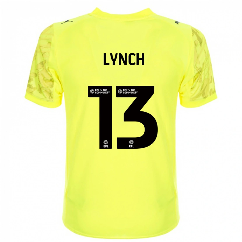 Danxen Dzieci Jay Lynch #13 Czarny Żółty Koszulka Bramkarska 2025/26