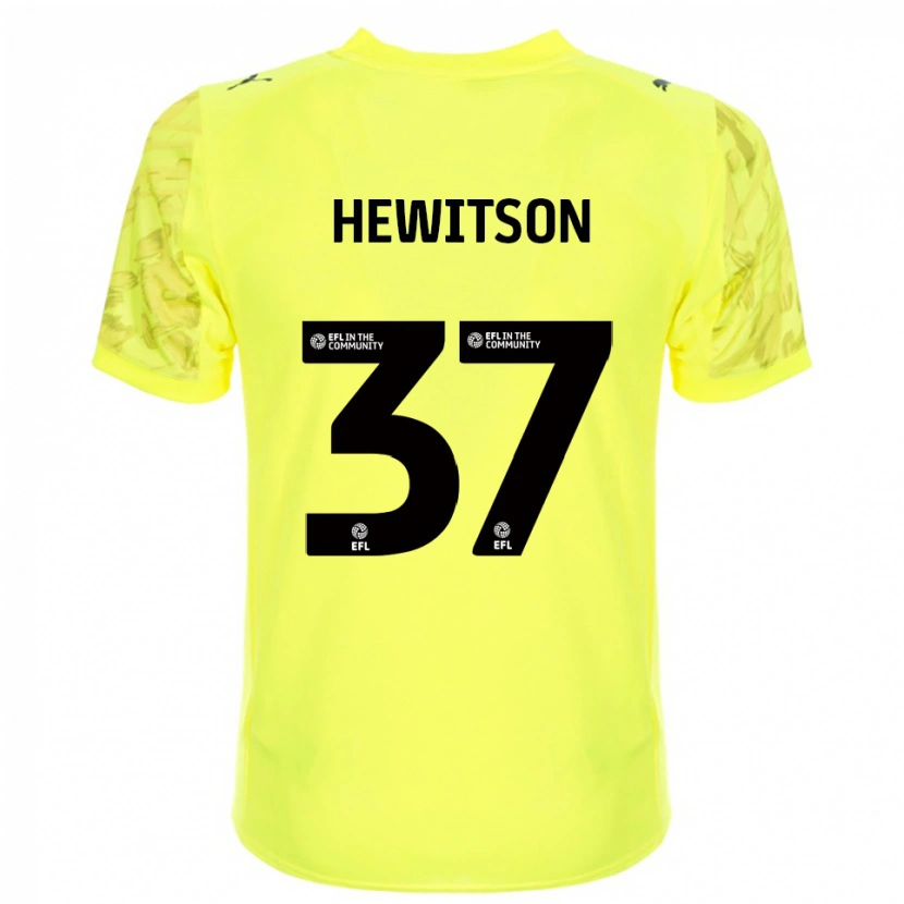 Danxen Dzieci Luke Hewitson #37 Czarny Żółty Koszulka Bramkarska 2025/26