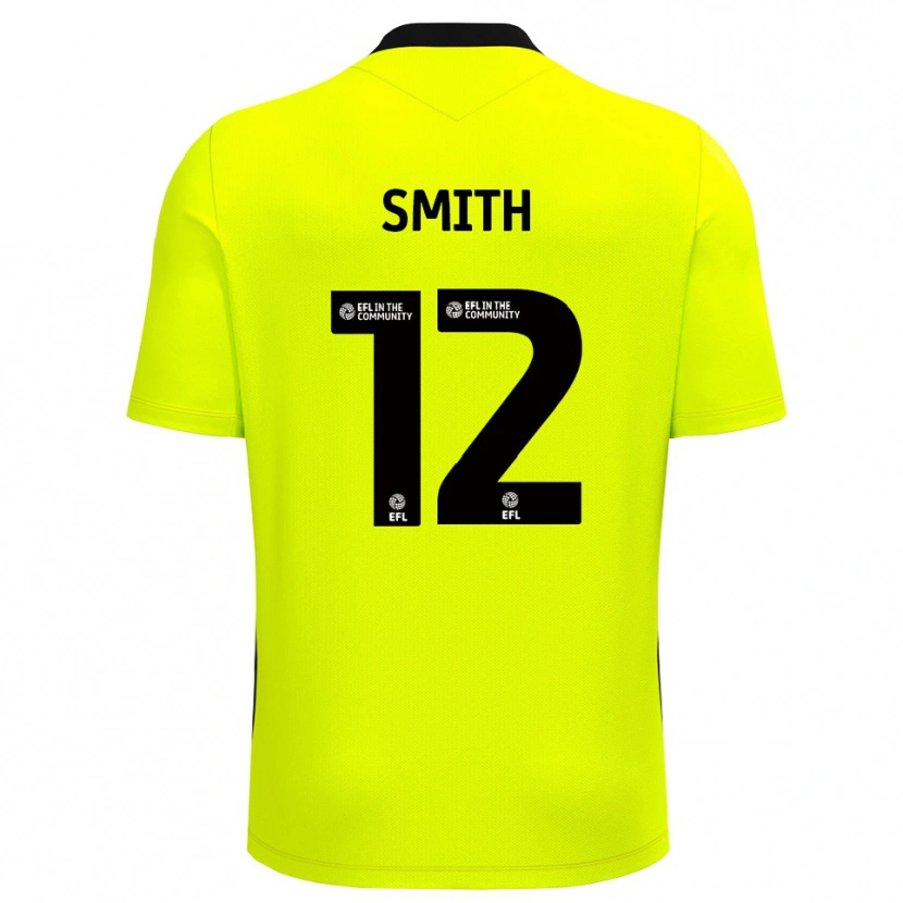 Danxen Dzieci Tom Smith #12 Czarny Żółty Koszulka Bramkarska 2025/26