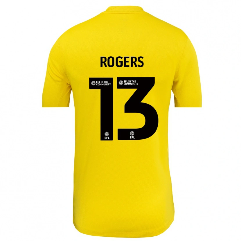 Danxen Dzieci Hayden Rogers #13 Czarny Żółty Koszulka Bramkarska 2025/26