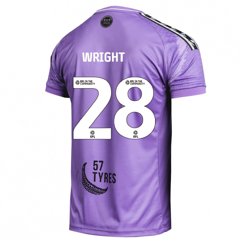 Danxen Dzieci Jordan Wright #28 Jasny Fiolet Koszulka Bramkarska 2025/26