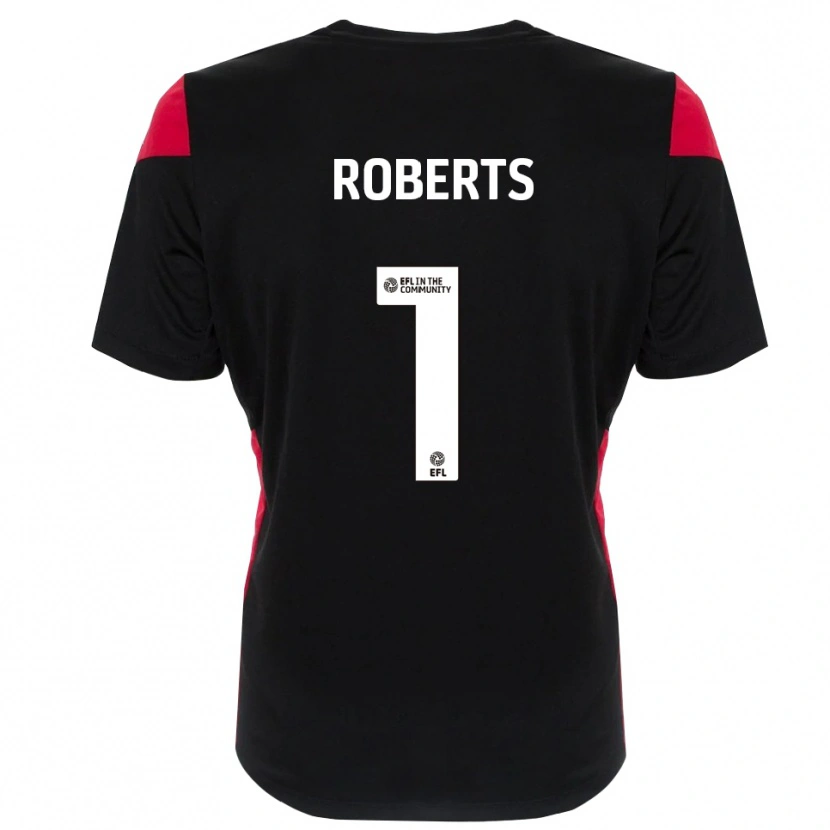 Danxen Dzieci Myles Roberts #1 Czarny Biały Koszulka Bramkarska 2025/26
