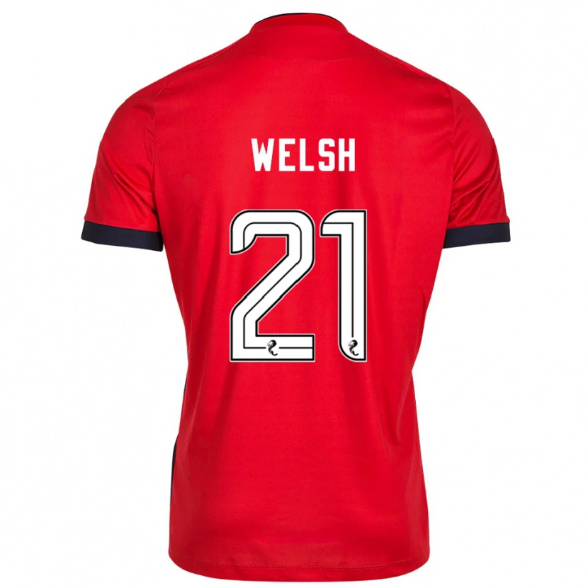 Danxen Dzieci Tom Welsh #21 Biało Czerwony Koszulka Bramkarska 2025/26