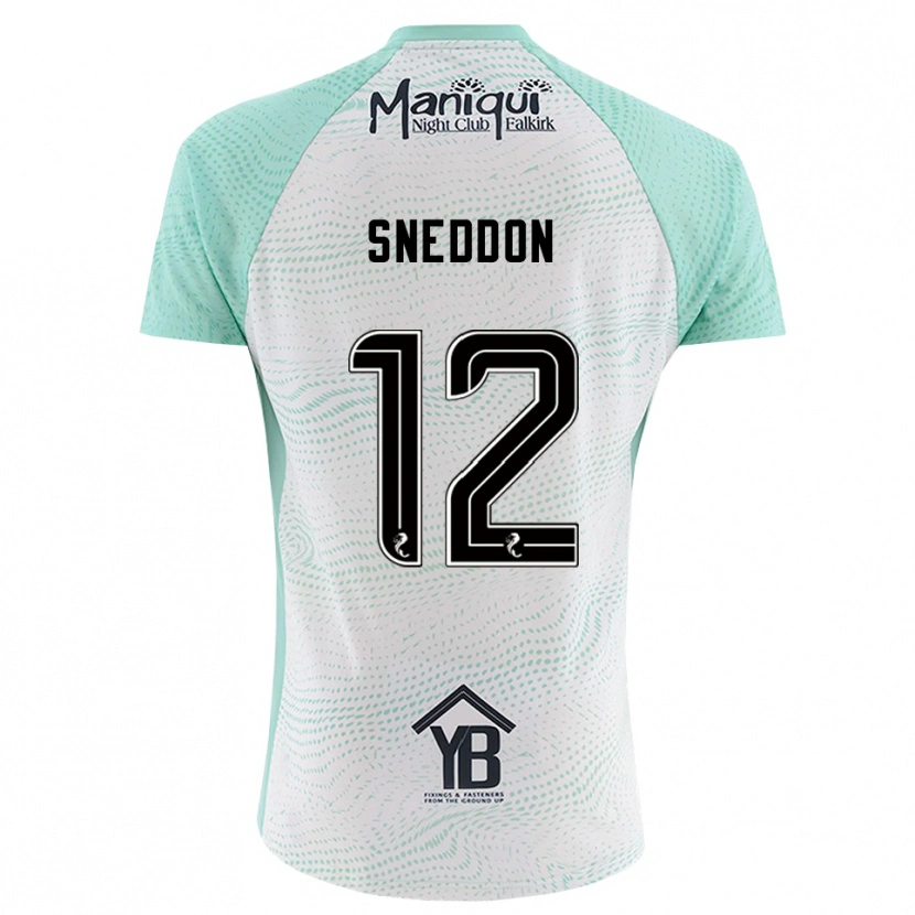 Danxen Dzieci Jamie Sneddon #12 Czarny Biały Koszulka Bramkarska 2025/26