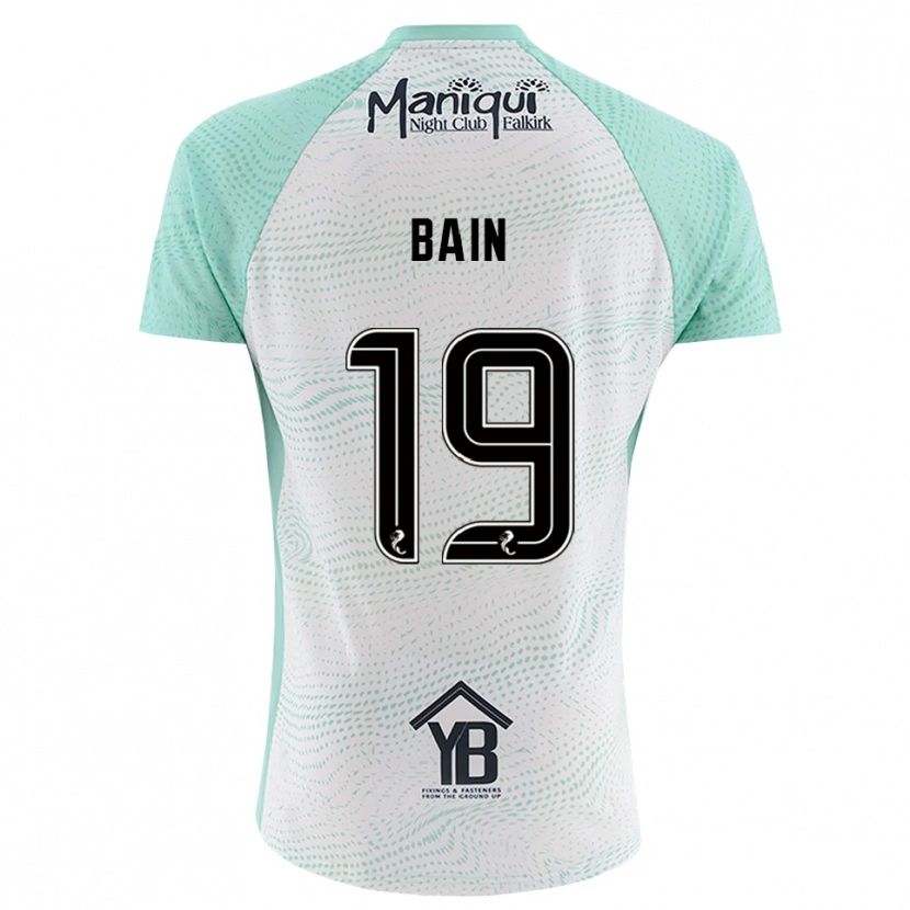 Danxen Dzieci Scott Bain #19 Czarny Biały Koszulka Bramkarska 2025/26