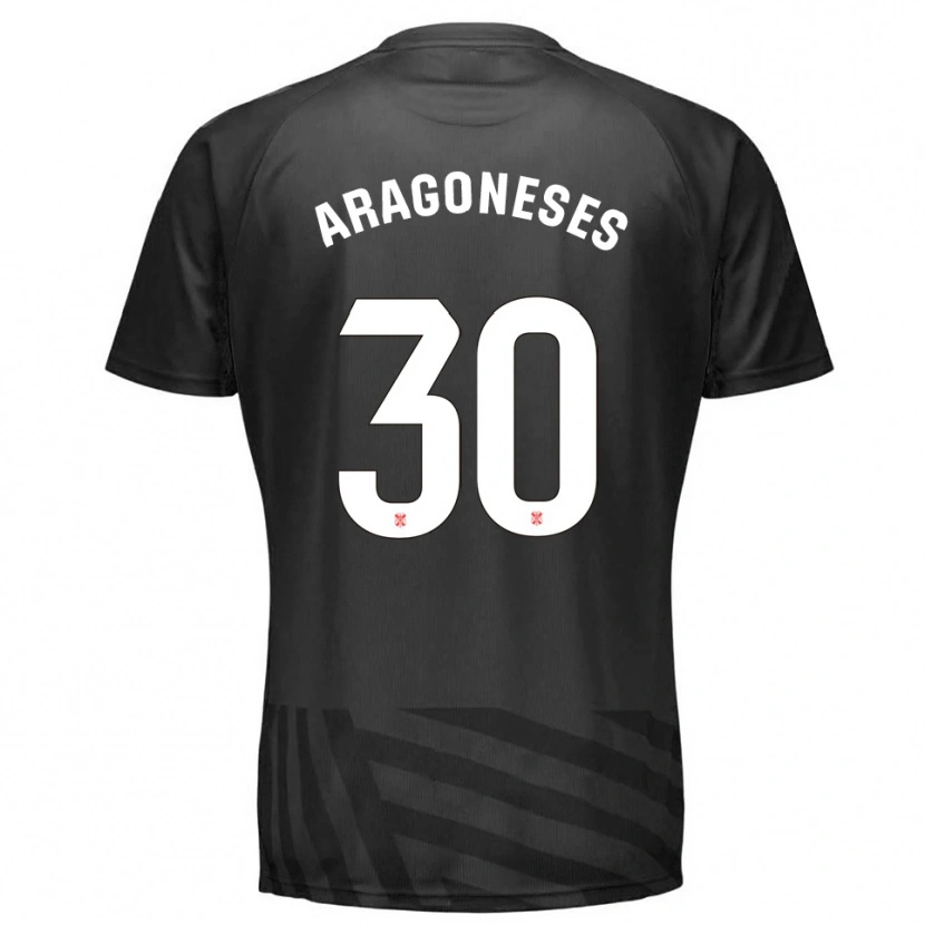 Danxen Dzieci Sergio Aragoneses #30 Szary Czarny Koszulka Bramkarska 2025/26