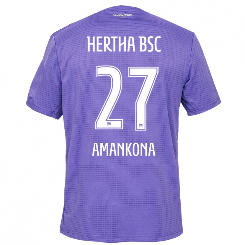 Danxen Dzieci Nash-Daniel Amankona #27 Fioletowy Biały Koszulka Bramkarska 2025/26