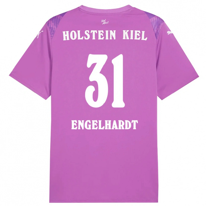 Danxen Dzieci Marcel Engelhardt #31 Fioletowy Biały Koszulka Bramkarska 2025/26