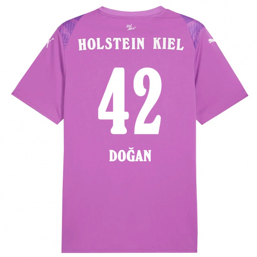 Danxen Dzieci Tyler Doğan #42 Fioletowy Biały Koszulka Bramkarska 2025/26