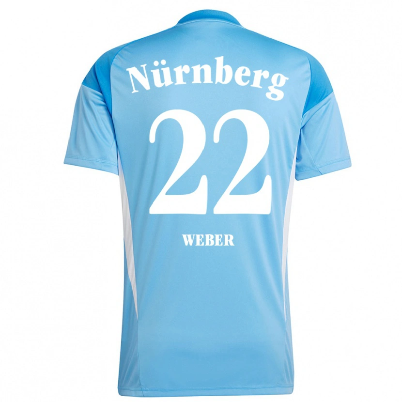 Danxen Dzieci Ruben Weber #22 Błękitny Biały Koszulka Bramkarska 2025/26