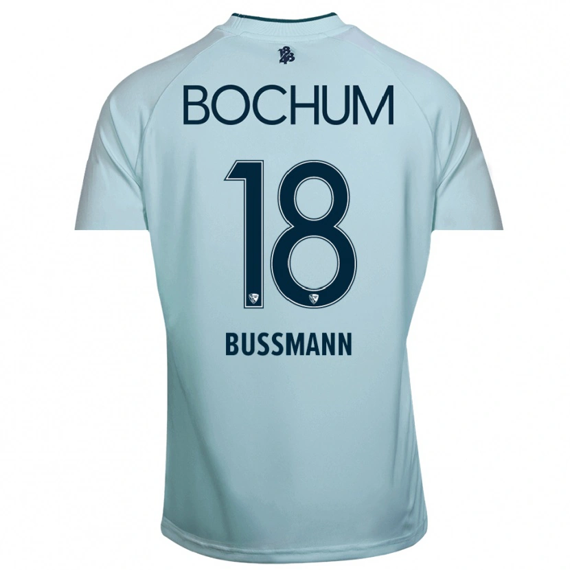 Danxen Dzieci Benjamin Bußmann #18 Cyjan-Niebieski Koszulka Bramkarska 2025/26