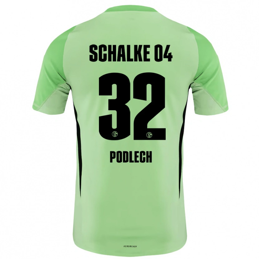 Danxen Dzieci Luca Podlech #32 Jasnozielony Czarny Koszulka Bramkarska 2025/26