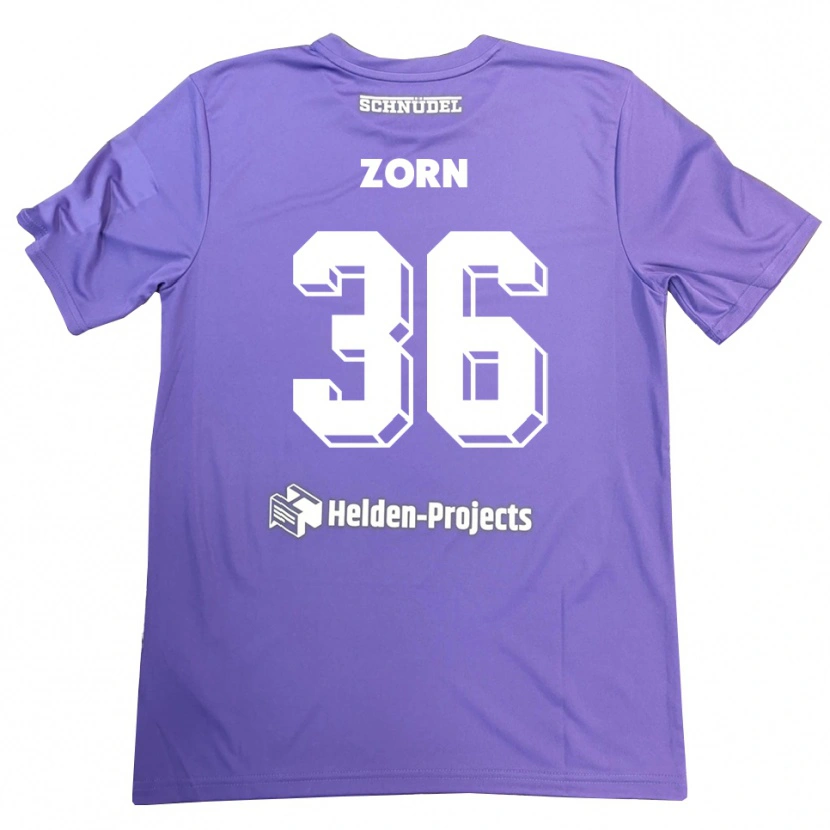 Danxen Dzieci Emil Zorn #36 Fioletowy Biały Koszulka Bramkarska 2025/26