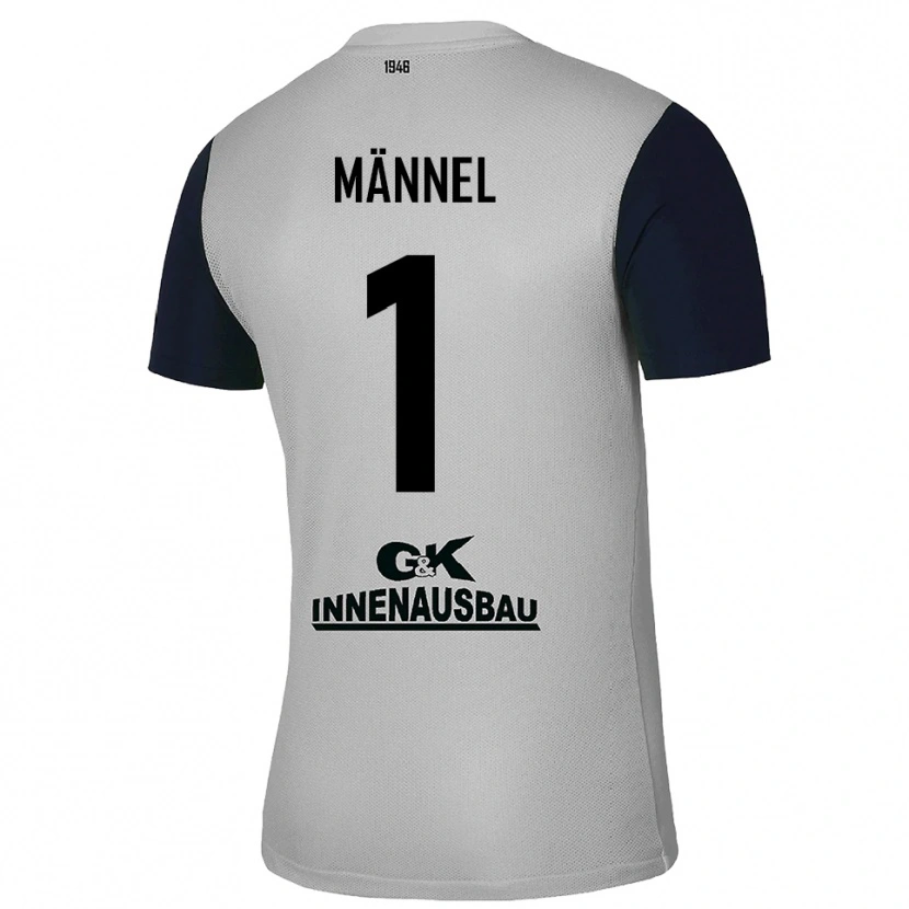 Danxen Dzieci Martin Männel #1 Szary Czarny Koszulka Bramkarska 2025/26
