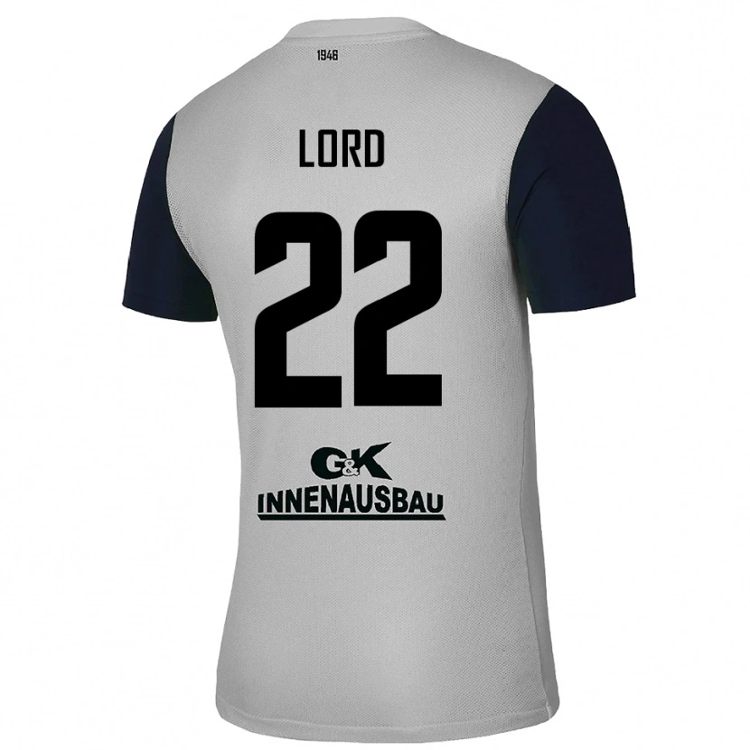 Danxen Dzieci Louis Lord #22 Szary Czarny Koszulka Bramkarska 2025/26