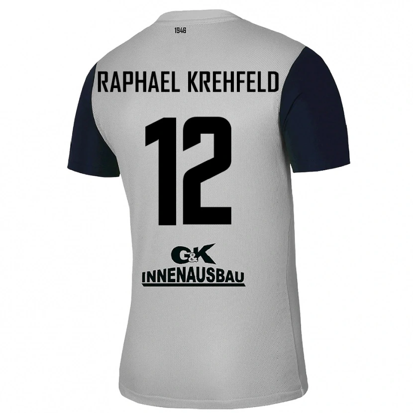 Danxen Dzieci Luca Raphael Krehfeld #12 Szary Czarny Koszulka Bramkarska 2025/26