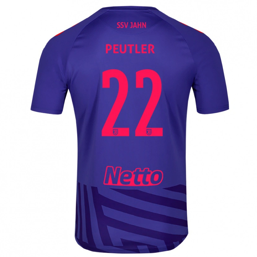 Danxen Dzieci Julio Peutler #22 Królewski Niebieski Czerwony Koszulka Bramkarska 2025/26