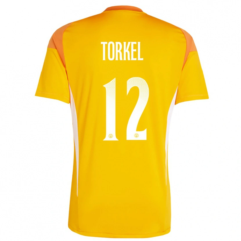 Danxen Dzieci Henri Torkel #12 Pomarańczowy Biały Koszulka Bramkarska 2025/26