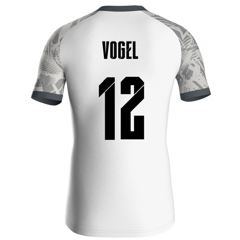 Danxen Dzieci Colin Vogel #12 Szary Biały Koszulka Bramkarska 2025/26