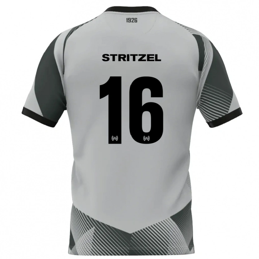 Danxen Dzieci Florian Stritzel #16 Jasnoszary Biały Koszulka Bramkarska 2025/26
