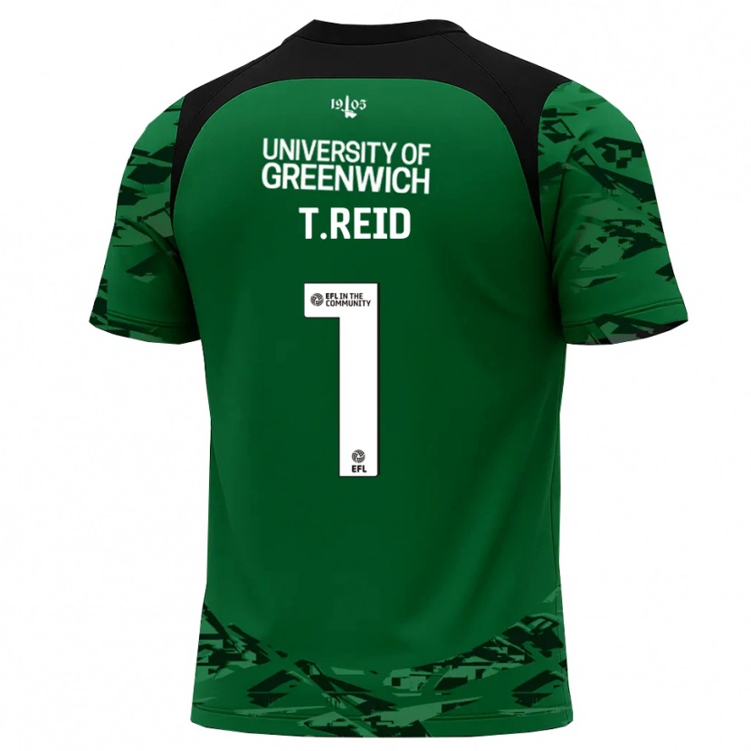 Danxen Dzieci Tommy Reid #1 Zielono-Czarny Koszulka Bramkarska 2025/26