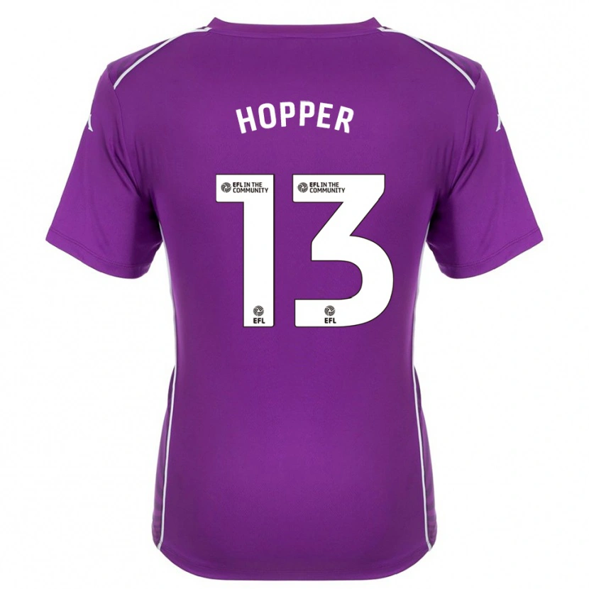 Danxen Dzieci Jake Hopper #13 Fioletowo-Biały Koszulka Bramkarska 2025/26