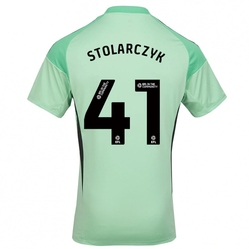Danxen Dzieci Jakub Stolarczyk #41 Jasnozielono-Czarny Koszulka Bramkarska 2025/26