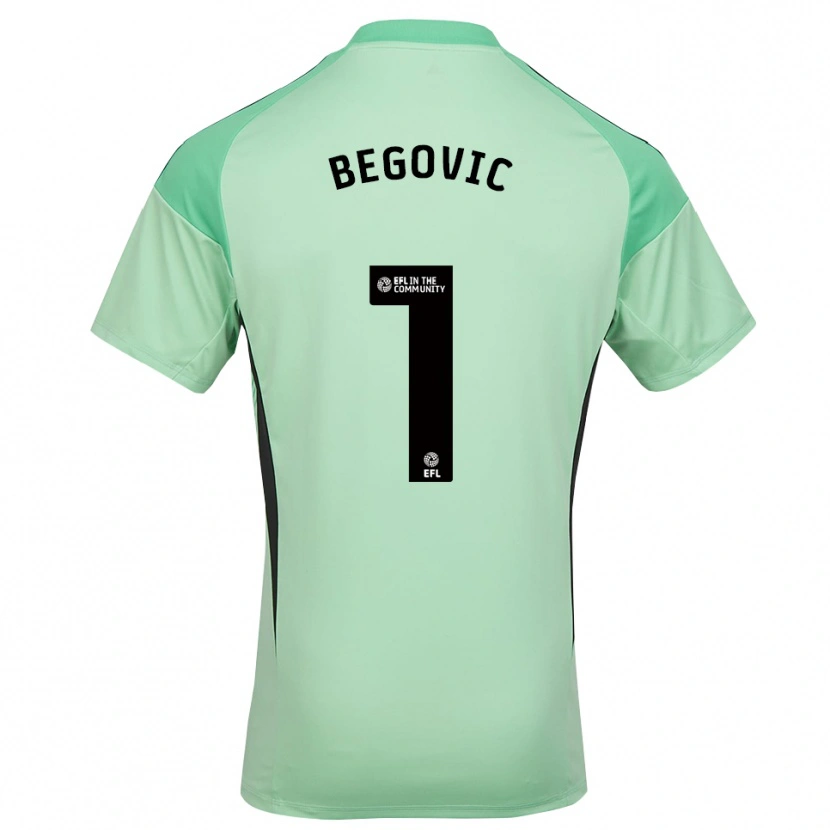 Danxen Dzieci Asmir Begovic #1 Jasnozielono-Czarny Koszulka Bramkarska 2025/26
