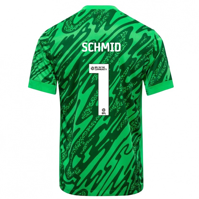 Danxen Dzieci Nicolas Schmid #1 Leśna Zieleń Koszulka Bramkarska 2025/26