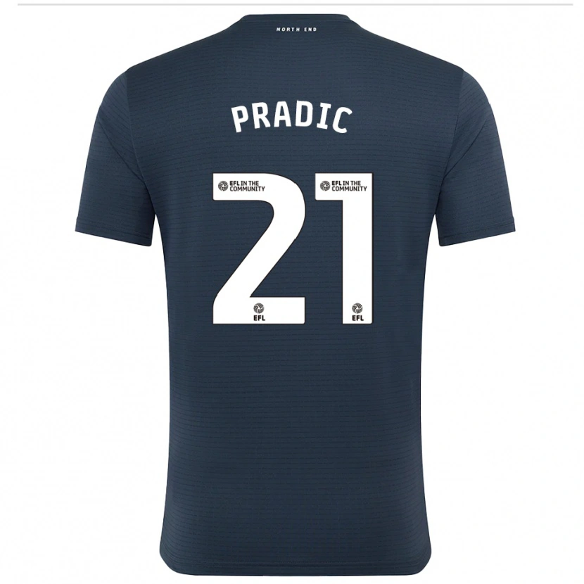 Danxen Dzieci James Pradic #21 Czarno-Biały Koszulka Bramkarska 2025/26