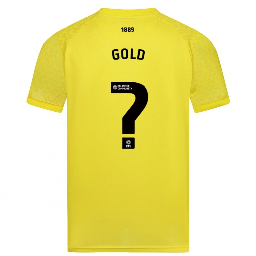Danxen Dzieci Ethan Gold #0 Żółto-Czarny Koszulka Bramkarska 2025/26