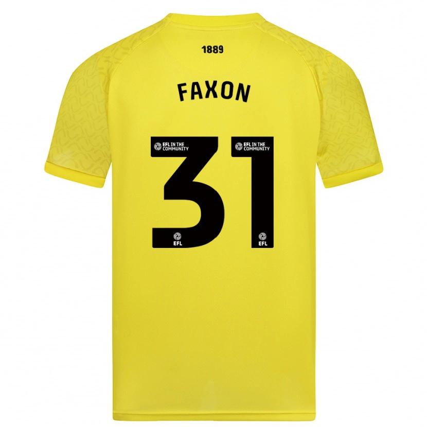 Danxen Dzieci Luke Faxon #31 Żółto-Czarny Koszulka Bramkarska 2025/26
