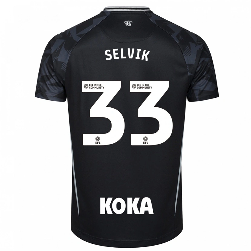 Danxen Dzieci Egil Selvik #33 Niebiesko-Czarny Koszulka Bramkarska 2025/26