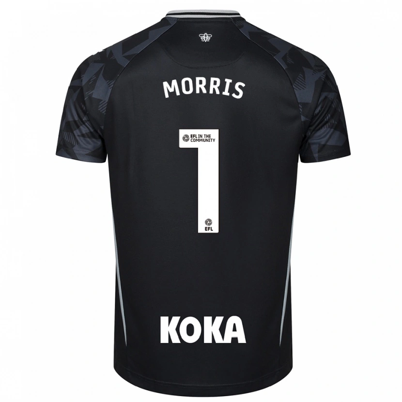 Danxen Dzieci Sam Morris #1 Niebiesko-Czarny Koszulka Bramkarska 2025/26