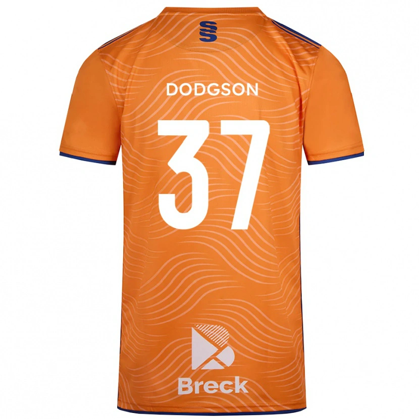 Danxen Dzieci Ewan Dodgson #37 Czarno-Pomarańczowy Koszulka Bramkarska 2025/26