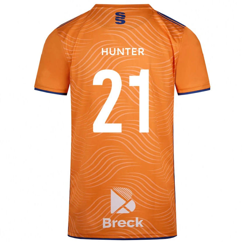 Danxen Dzieci Megan Hunter #21 Czarno-Pomarańczowy Koszulka Bramkarska 2025/26