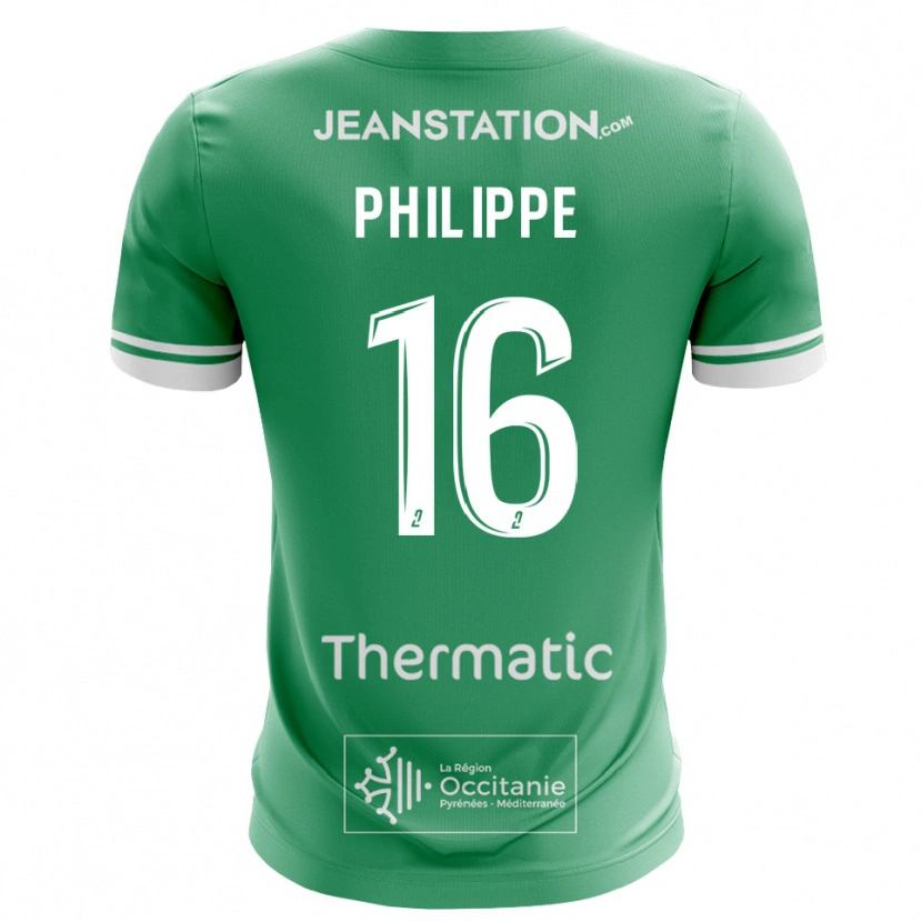 Danxen Dzieci Flavie Philippe #16 Biało-Zielony Koszulka Bramkarska 2025/26