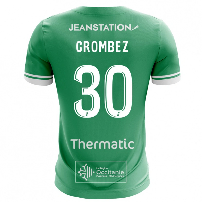 Danxen Dzieci Enzo Crombez #30 Biało-Zielony Koszulka Bramkarska 2025/26