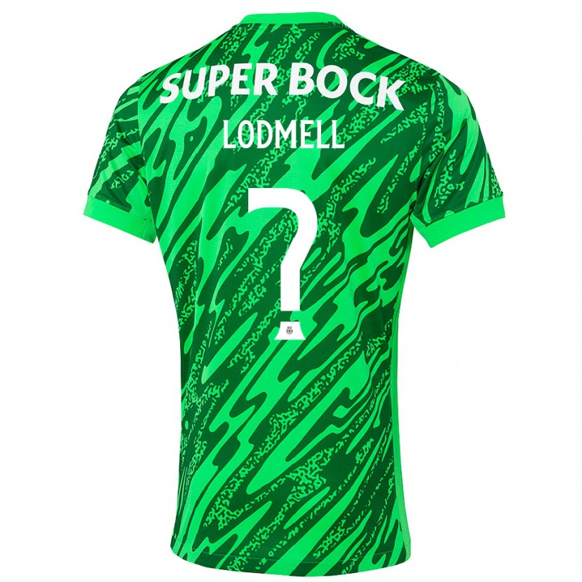Danxen Dzieci William Lodmell #0 Zielony Biały Koszulka Bramkarska 2025/26