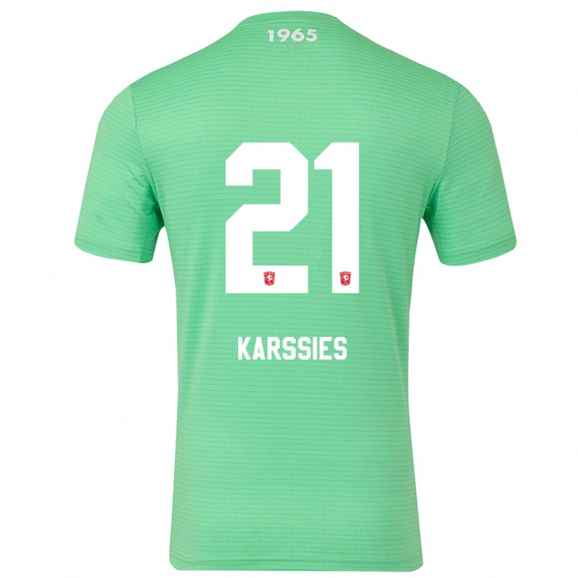 Danxen Dzieci Sam Karssies #21 Jasnozielony Biały Koszulka Bramkarska 2025/26