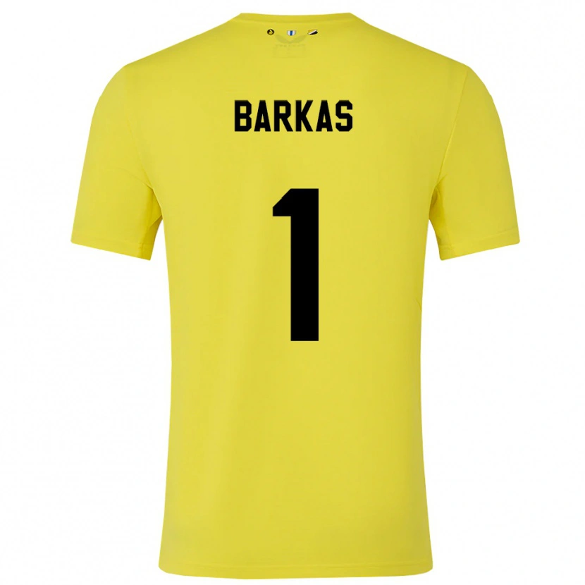 Danxen Dzieci Vasilios Barkas #1 Żółty Czarny Koszulka Bramkarska 2025/26